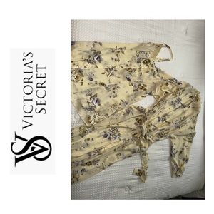 Victoria Secret Vintage Matching Long Robe & Nightgown Large